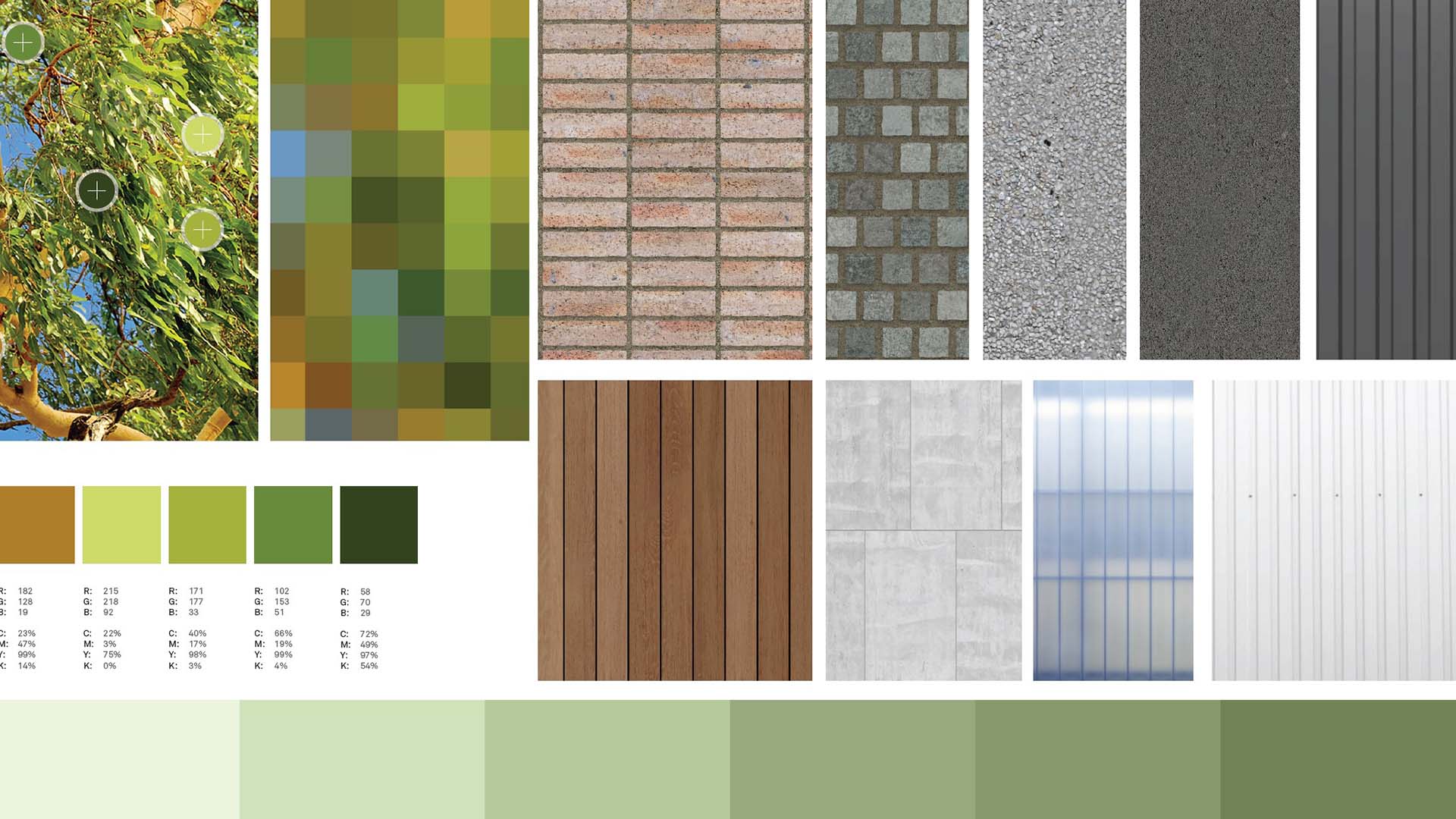 Coastal Industrial Material Palette